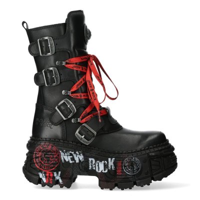 画像2: M-WALL028B-C1 CRUST NEGRO, TANK CASCO NEGRO PINTADO 1, CORDON PLANO 665 / 160 CM ROJO - letras NEGRO SUBLIM. new rock + logo