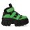 画像2: M-WALL285 -S7 ANTE VERDE FLUOR, ANTE NEGRO, TANK CASCO NEGRO sin herrajes (2)