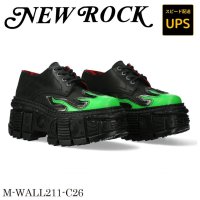 M-WALL211-C26 FLUOR VERDE, BOX PLANE, CRUST NEGRO, TANK CASCO NEGRO sin herrajes