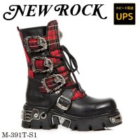 M.391T-S1 ITALI NEGRO TELA ESCOCESA ROJO REACTOR NEGRO TOBER