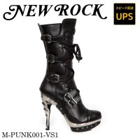 M.PUNK001-VS1 VEGAN MICRO NEGRO PLAT ACERO PUNK GARRAS T COB