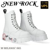 画像: M.MILI083C-S65 VEGAN BLANCO , TOWER BLANCO PRINT-2 (ROJO-NEGRO) ( sin metales )