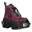 画像3: M-WALL005-C24 ZEBRA FLOCADO FUCSIA, TANK CASCO NEGRO POWER ACERO