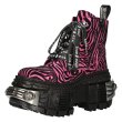 画像5: M-WALL005-C24 ZEBRA FLOCADO FUCSIA, TANK CASCO NEGRO POWER ACERO