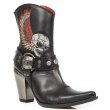 画像3: M.BULL006-S1 ITALI NEGRO PITONE NEGRO BORDADOS CALAVERA GRIS